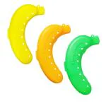 Daily Fest Plastic Banana Food Storage Container, Banana Case Cover (Multicolour - Set of 3 )