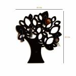 Onlinecraft Wooden Wall Key Holder 8 Hooks ( Black) Wood Key Holder (8 Hooks, Black) CH2703