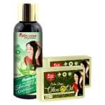 Kesh Nikhar Anti Dandruff 2 IN 1 Solutions Shampoo, 500ml For Dandruff & Dry Scalp, with Goodness of Neem & Aleovera - For Men & Women With Natural Handmade Glycerine Olive Oil Soap Bar 125gm (pack of 2)