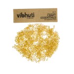 Vibhuti Crafts 100 Units Metal Screw 4 x 8mm Eye Pins Hooks Eyelets Screw Gold - Basic Jewellery Findings