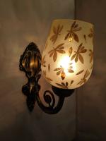 Shri Girraj Ji Golden Wall Hanging Lamp