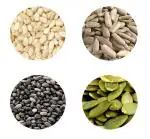 ORGANIC BASKET Pumpkin,Sunflower,Chia,Watermelon Seeds For Eating And Immunity Seeds,Each 400 Gram (Pack of 4)