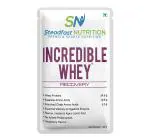 Steadfast Nutrition Incredible Whey| quick muscle growth and recovery. | 24.8g Whey Protein , 5.0g BCAA;s, 10.9g EAA | Added digestive enzymes for better protein absorption. Chocolate flavoured/Lab Tested Box of 60 Servings /35g per serve