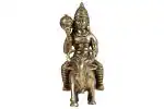 Kalarambh Brass Yamraj Idol Murti Statue for Home Pooja Puja Office Mandir Table Decor Items Collectible Handicraft Art, Yellow, 6.5 x 3 x 7.8 Inch (L x W x H)
