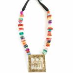 Shilpogram Brass Multicolor Dokra Jewellery Tribal Couple Dhokra Necklace For Women