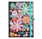 Smiggle Bright Side A5 Note Book School Kit for Kids 3Y+ , Black