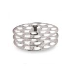 Eleven Rings Mini Idli 3 Plates Stainless Steel Idli Stand/Idli Maker Makes 54 Mini Idlis At Once. (3 Plate Mini Idli)