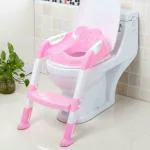 Hukimoyo 3 to 7 years Kids toilet ladder seat for western toilet, potty ladder training seat.