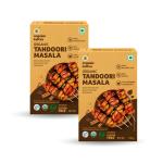 Organic Tattva 200 gram Tandoori Masala| Pesticide and Chemical Free With Natural Oils Rich Aroma | Naturally Gluten Free | (100 Gram 2 Packs)