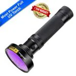 amiciVision 18W 100LED UV Flashlight 395-400nm Ultra-Violet Metal Torch