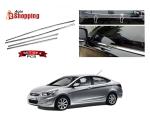 Auto E-Shopping Car Window Lower Garnish Stainless Steel Hyundai Verna New Model 2017 2021 Set of 4 Pieces