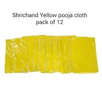 Shrichand Pooja Cloth (Yellow) pack of12