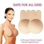 GRAVIN Nipple Cover Strapless Bra Instant Breast Lift Sticky Bra Backless Invisible Push up Self Adhesive Bra Reusable Silicone Breast Lift Up Wire Free Bra For Women's & Girls.