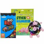 Scoobies Puzzle, Squishy Toy and Sticker Combo Gift Set (Pack of 3)
