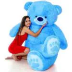 OSJS Blue shed 3 feet Tedst bear for valentine & Anniversary / birthday Very Cute Looking Soft Hugable American Style Teddy Bear Best For Gift