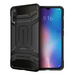 KAPAVER Xiaomi Mi9 Black Plastic Shock Absorbent Back Cover 21.2 x 11.7 x 1.6 cm