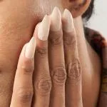 Lick 28 Pcs Matte Beige Acrylic Reusable Flase/Artificial Nails With Application Kit