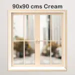 Classic Mosquito Net for Windows Pre Stitched Size-90X90 cms Color-Cream