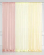 SpecialYou.in Dusty Pink, Ivory and Fawn Decoration Tulle Net Curtains (7 * 3.5 FT)- 3 Items