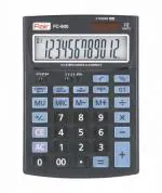 Flair FC-600 Portable Electronic Desktop Calculator with Large LCD Display (12 Digits)
