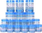 SKI Plastoware Grace 18 pcs Set Air Tight Pet Container - Blue - Kitchen Storage Container