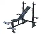 Dream Fit 8in1 Gym Bench for Home Workout - Multipurpose Exercise Bench for bench press, dumbbell press, sit ups, crunches, barbell press, abdominal workouts and many more