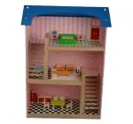 Hilife Wooden Pretend Play Doll house- 3 to 5 Y