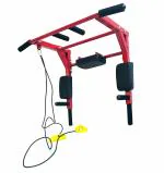 Protoner 3 in 1 chin up pull ups dip bar for home gym Red