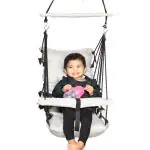 Wishing Clouds Swing and Baby Jhula for 0 to 5 Years kids (Piccolo Jute, Black)