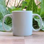 HEALTHANDWEALTH Two Handled Ceramic Mug to Aid Tremors | Dual Handle BPA-Free