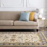 Surya Living Caesar Handtufted Wool Round Carpet,Hand Tufted, Canvas Backing,Thick and Luxurious,Ideal for Living Room, Bedroom,Size- 5x8 Feet