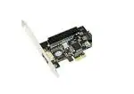 PremiumAV IDE SATA PCI Express Controller Card , Black