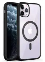 HUPSHY Back Cover For Apple iPhone 13 Pro Max, With MagSafe (Black, Magnetic Case, Pack Of: 1)