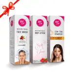 YouEss | Skin Whitening | Face Wash (200ml) + Body Lotion (200ml) + Tan Remover (200ml) | Pack of 3