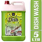 BLISS & BLUSH Dishwash Liquid 5 Liter Green |Anti-Bacterial Utensil Cleaner | Skin Friendly Liquid Dish Wash | Eco-Friendly & Plant Based