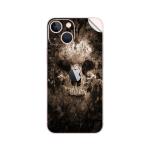 GADGETSWRAP Printed Vinyl Skin Sticker for Apple iPhone 13 - Skull Grunge Art