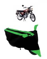 GANPRA Presents Bajaj Caliber Water Resistant - Dust Proof - Full Bike / Scooty Two Wheeler Body Cover (GREEN STRIPES)
