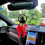 Dream Catcher Car Hanging Red Shiv Ji , Handmade , Wall Hanging, Car, Bedroom, Garden,outdoor Decor