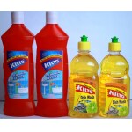 KILTO COMBO PACK 4 |2 BATHROOM CLEANER 1000 ML|2 DISHWASH LIQUID 1000 ML |