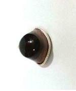 Astroghar Third Eye Agate And Shiva Eye Agate Locket Brown Agate, Metal Pendant