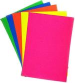 Lakeer A3 Paper Size Double-Sided Multicolor Fluorescent Neon Craft 120 GSM (Assorted Colors) Pack of 50 Sheets (5 Colours x 10 Sheets Each)