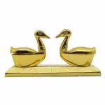 pujaNpujari Swan Design Roli Chandan Haldi Sindoor Dibbi/Chawal Akshat Holder for Pooja and Return Gift
