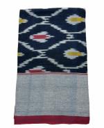 Charanteja Handlooms Pochampally Ikkat Cotton Double Cot Bedshets with Two Pillows