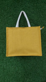 BLUEJAY Jute Lunch Bag |Tiffin Bag |Tote Bag|Jute Carry Bag| Handbag for Men & Women