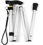 Paxmax 4 Sections Folding Walking Stick l health equipment l Body releaf equipments l patient equipment