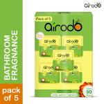 Airodo Dual Technology Citrus Blast Power Pocket | Power Gel Air Freshener For Bathroom, Toilet,Office Room | Room Freshner Lasts Up to 30 Days | Kill Bacteria & Virus | 24h Protection | Assorted Pack of 5