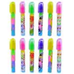 Parteet Multicolor Stacking Pen Type Erasers (Pack Of 12)