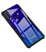 COBERTA Back Cover for Vivo Y11 Back Cover Case - Black Transparent