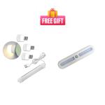 NSCC Mini LED White USB Light Bulb| Motion Sensor Wireless Battery Operated LED Light| USB Tube Light