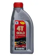 STAROL 4T Gold 10W-30 Semi Synthetic Engine Oil (API SM) for Bike (0.9 L)